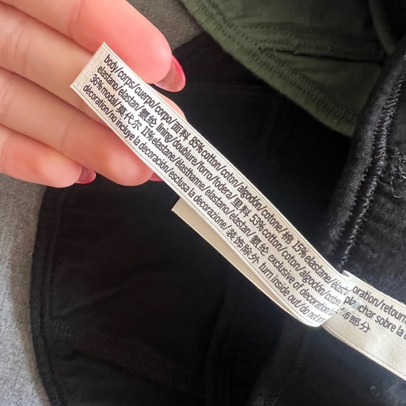 PINK VS Ribbed Corset Crop Tank Bundle Black & Sage Size S - Picture 7 of 7